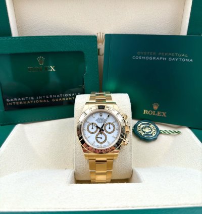 Rolex Daytona Yellow Gold White Dial Yellow Gold Bracelet 126508 Unworn 2024