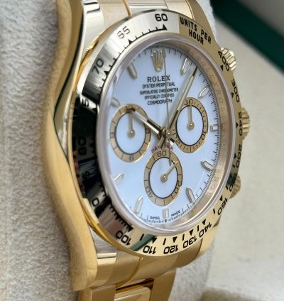 Rolex Daytona Yellow Gold White Dial Yellow Gold Bracelet 126508 Unworn 2024