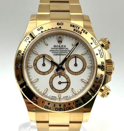 Rolex Daytona Yellow Gold White Dial Yellow Gold Bracelet 126508 Unworn 2024
