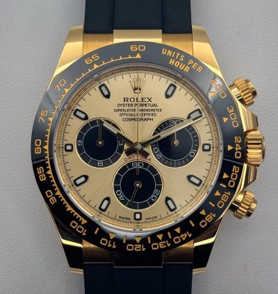 Rolex Daytona Yellow Gold Yml Dial Complete Set 116518ln