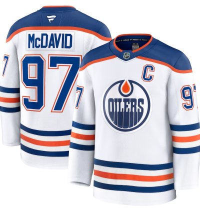 Edmonton Oilers 97 Connor Mcdavid Away Premium Jersey White