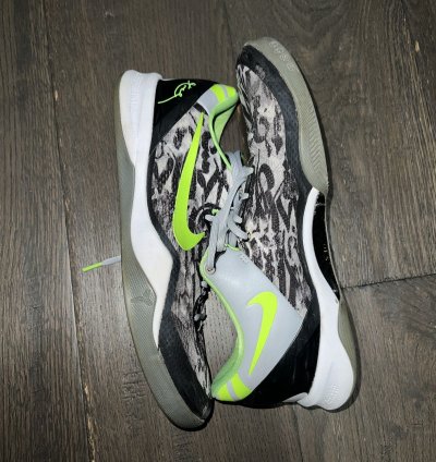 2013 Nike Kobe 8 Graffiti Basketball Shoes Grey Lime