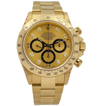 Rolex Daytona Zenith 6 Inverted Diamonds Dial Full Serviced By Rolex