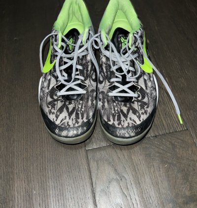 2013 Nike Kobe 8 Graffiti Basketball Shoes Grey Lime
