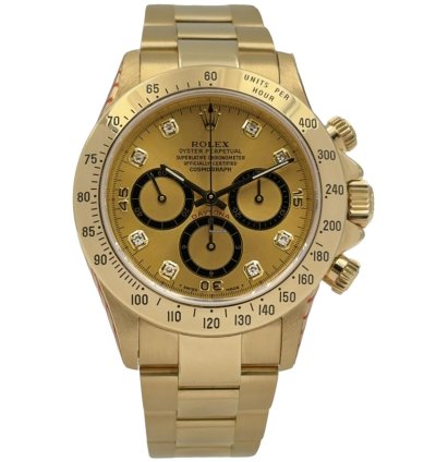 Rolex Daytona Zenith 6 Inverted Diamonds Dial Full Serviced By Rolex