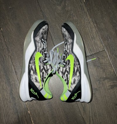 2013 Nike Kobe 8 Graffiti Basketball Shoes Grey Lime