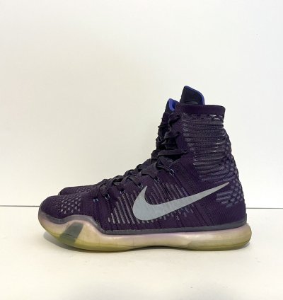 2014 Nike Kobe 10 Elite High Team Pack Purple Ink Sz 10