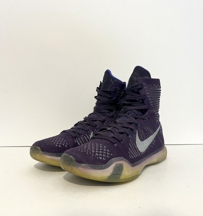 2014 Nike Kobe 10 Elite High Team Pack Purple Ink Sz 10
