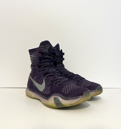 2014 Nike Kobe 10 Elite High Team Pack Purple Ink Sz 10