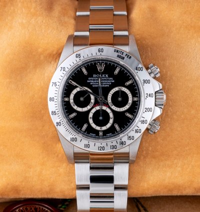 Rolex Daytona Zenith Black Dial - Ref 16520 - Ser - Full Set Eu 1999 - Nos Stickers
