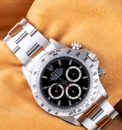 Rolex Daytona Zenith Black Dial - Ref 16520 - Ser - Full Set Eu 1999 - Nos Stickers