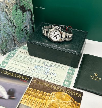 Rolex Daytona Zenith El Primero - White Dial - Ser - Ref 16520 - Year 1999