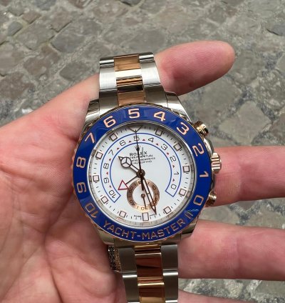 Rolex Yacht-master Ii Oro Rosa Rose Gold Steel Full Set Plastiche Plastic