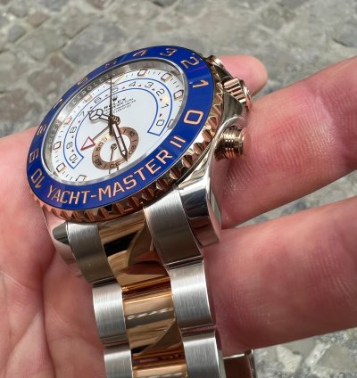 Rolex Yacht-master Ii Oro Rosa Rose Gold Steel Full Set Plastiche Plastic