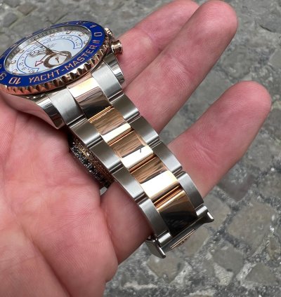 Rolex Yacht-master Ii Oro Rosa Rose Gold Steel Full Set Plastiche Plastic
