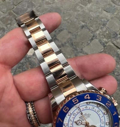 Rolex Yacht-master Ii Oro Rosa Rose Gold Steel Full Set Plastiche Plastic
