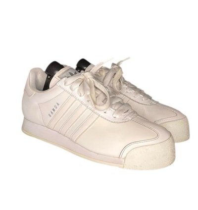 Adidas Originals Samoa Mens Leather Sneakers Size 10 White