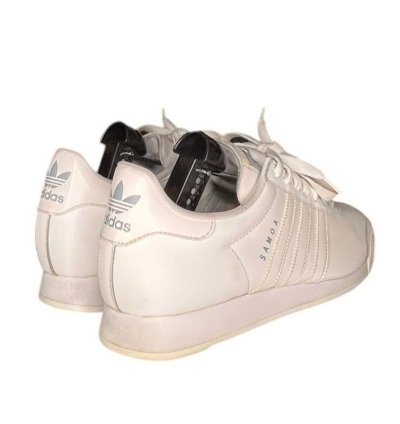 Adidas Originals Samoa Mens Leather Sneakers Size 10 White
