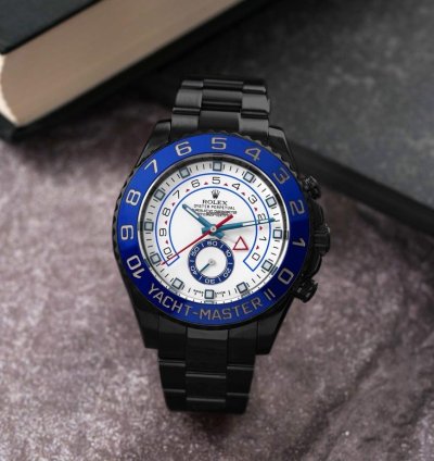 Rolex Yacht-master Ii Pvd Dlc Coated Stainless Steel Watch 116680