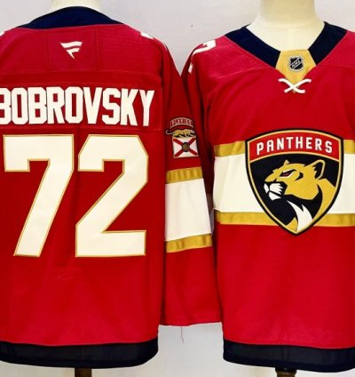 Florida Panthers 72 Sergei Bobrovsky Jersey Stitched