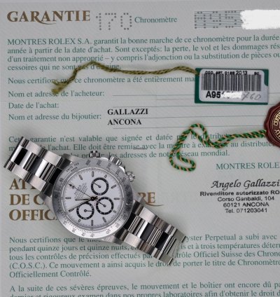 Rolex Daytona Zenith Real Nos Series Lc Italy