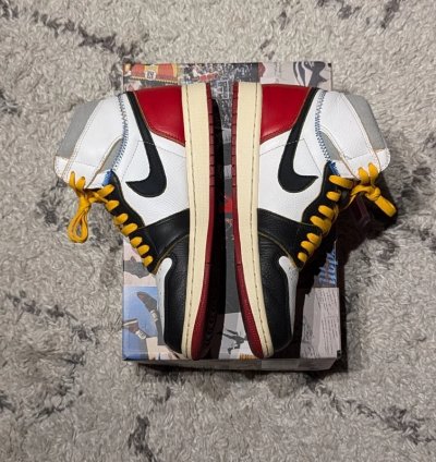 Union La X Air Jordan 1 Retro High Nrg black Toe