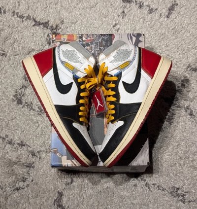 Union La X Air Jordan 1 Retro High Nrg black Toe