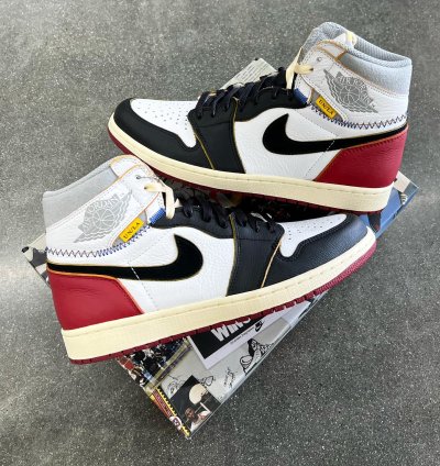 Union La X Air Jordan 1 Retro High Nrg black Toe