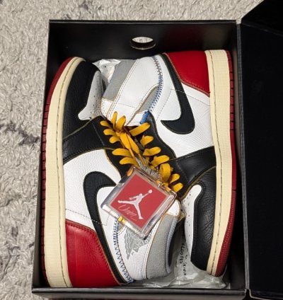 Union La X Air Jordan 1 Retro High Nrg black Toe