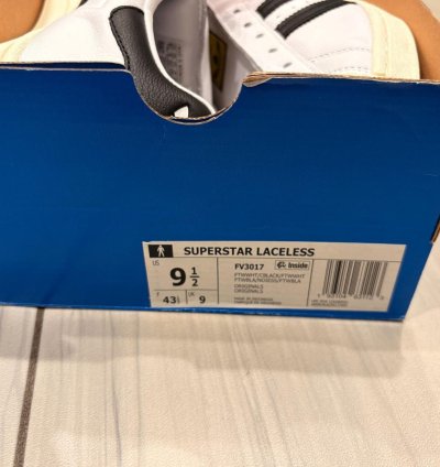 Adidas Originals Superstar Laceless Size 9 5