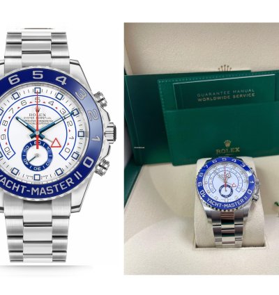 Rolex Yacht-master Ii Stainless Steel - Matte White Mercedes Dial 116680