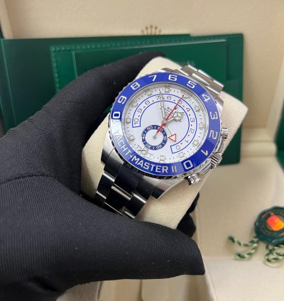 Rolex Yacht-master Ii Stainless Steel - Matte White Mercedes Dial 116680