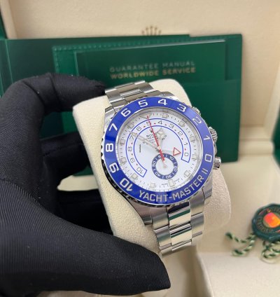 Rolex Yacht-master Ii Stainless Steel - Matte White Mercedes Dial 116680