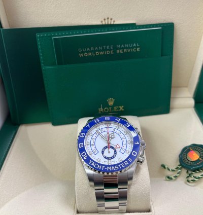 Rolex Yacht-master Ii Stainless Steel - Matte White Mercedes Dial 116680