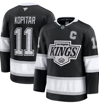 Los Angeles Kings 11 Anze Kopitar Home Premium Jersey Black