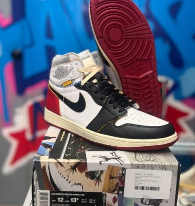 Union La X Air Jordan 1 Retro High Nrg black Toe