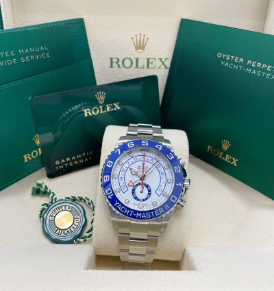 Rolex Yacht-master Ii Unworn Yacht-master Ii 116680 44mm Stainless Steel Blue Bezel Oyster Bracelet