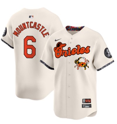 Ryan Mountcastle Jersey 6 Baltimore Orioles Maryland Blue Crab Vapor Stitched Cream