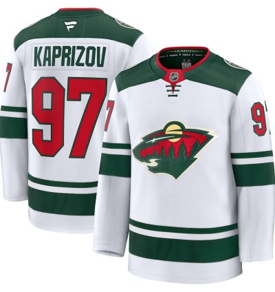 Minnesota Wild 97 Kirill Kaprizov Away Premium Jersey White