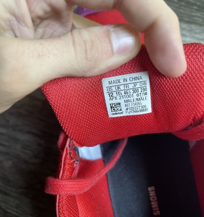 Adidas Ozweego Raf Simons Glory Collegiate Red Shoe