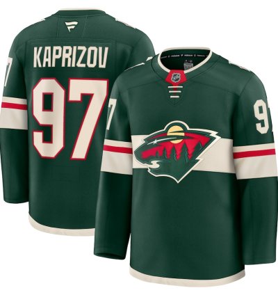 Minnesota Wild 97 Kirill Kaprizov Home Premium Jersey Green