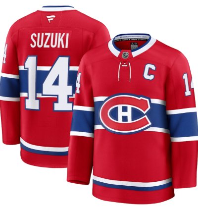 Montreal Canadiens 14 Nick Suzuki Home Premium Jersey Red