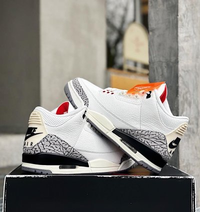 Air Jordan 3 Retro white Cement Reimagined