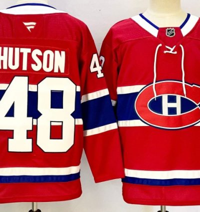 Montreal Canadiens 48 Lane Hutson Jersey Stitched