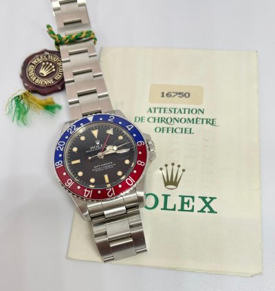 Rolex Gmt-master 16750 Nos Stickets Unique