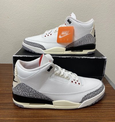 Air Jordan 3 Retro white Cement Reimagined