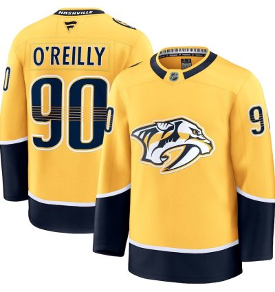 Nashville Predators 90 Ryan Oreilly Home Premium Jersey Yellow