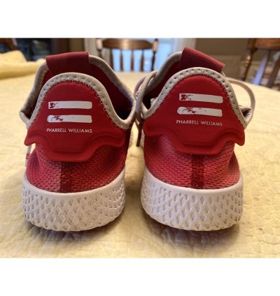 Adidas Pharrell Hu Tennis Sneakers Women Size 6 Red Casual Cq2301