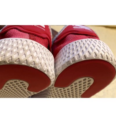 Adidas Pharrell Hu Tennis Sneakers Women Size 6 Red Casual Cq2301