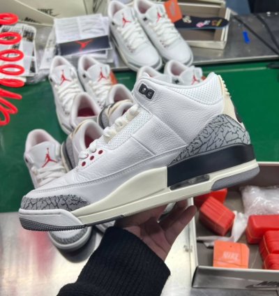 Air Jordan 3 Retro white Cement Reimagined